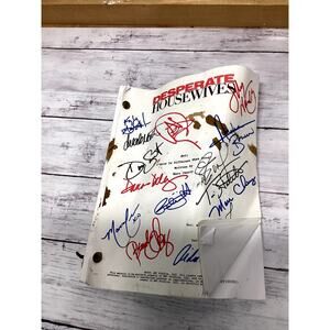 Autographed Desperate Housewives Script Cast Signed